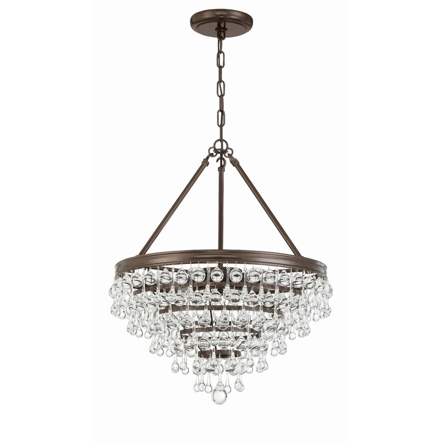 Calypso 20 Inch 6 Light Mini Chandelier - Lightings Menu