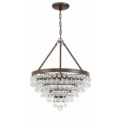 Calypso 20 Inch 6 Light Mini Chandelier - Lightings Menu