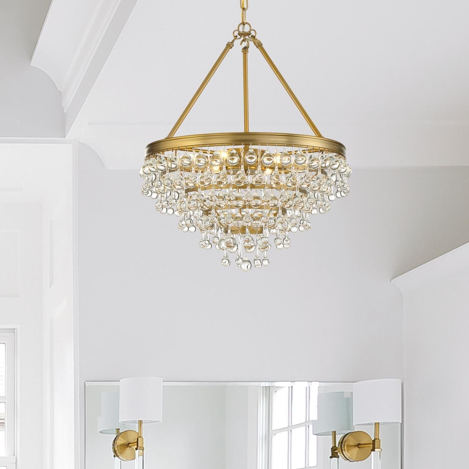 Calypso 20 Inch 6 Light Mini Chandelier - Lightings Menu
