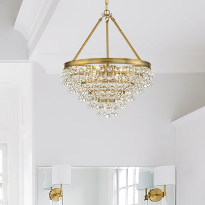 Calypso 20 Inch 6 Light Mini Chandelier - Lightings Menu