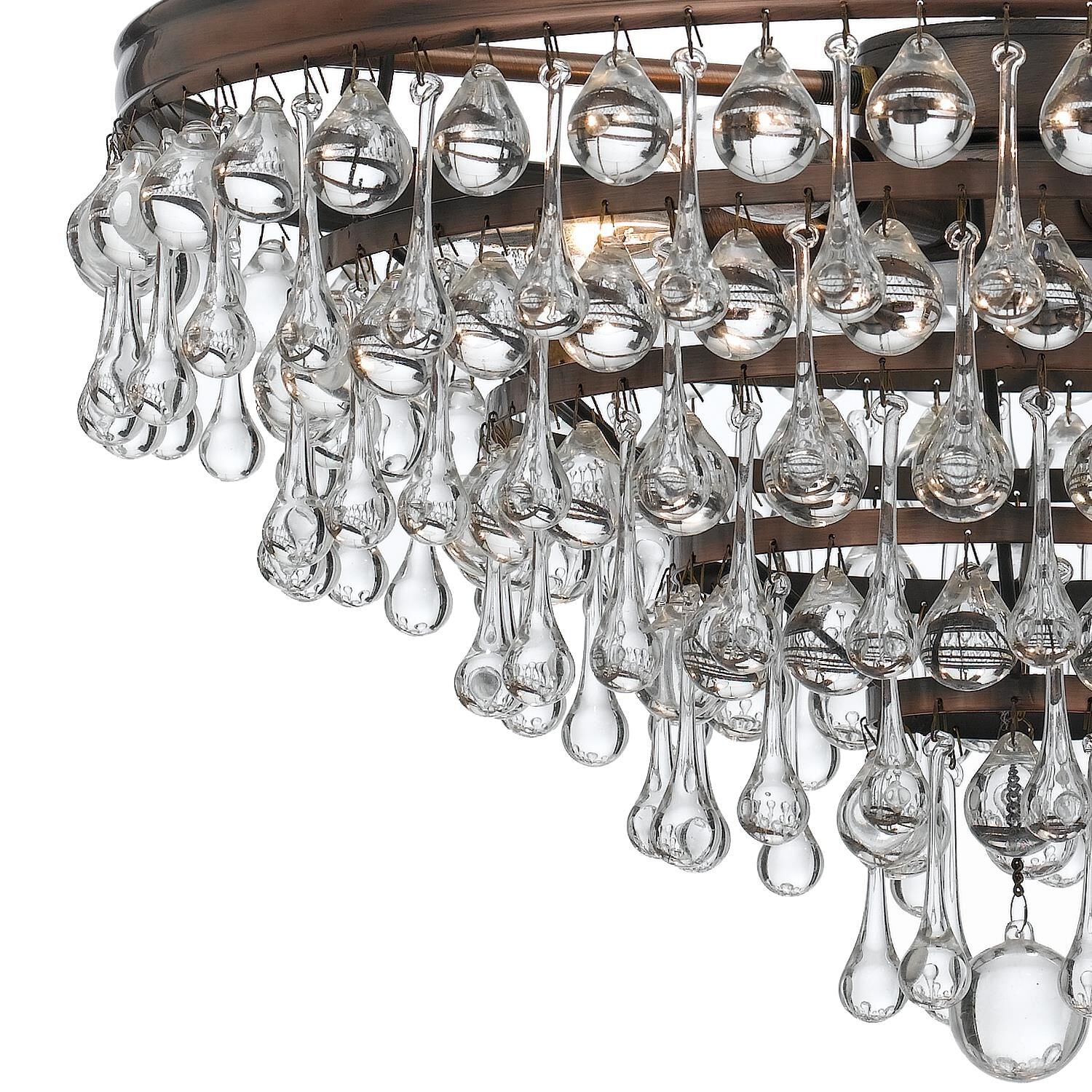 Calypso 20 Inch 6 Light Mini Chandelier - Lightings Menu