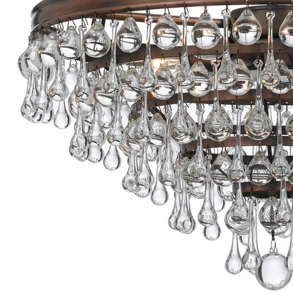 Calypso 20 Inch 6 Light Mini Chandelier - Lightings Menu