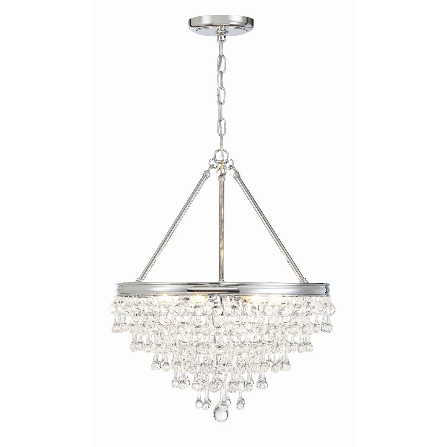 Calypso 20 Inch 6 Light Mini Chandelier - Lightings Menu