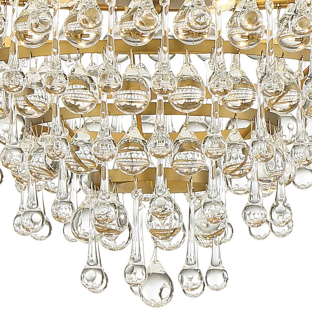 Calypso 20 Inch 6 Light Mini Chandelier - Lightings Menu