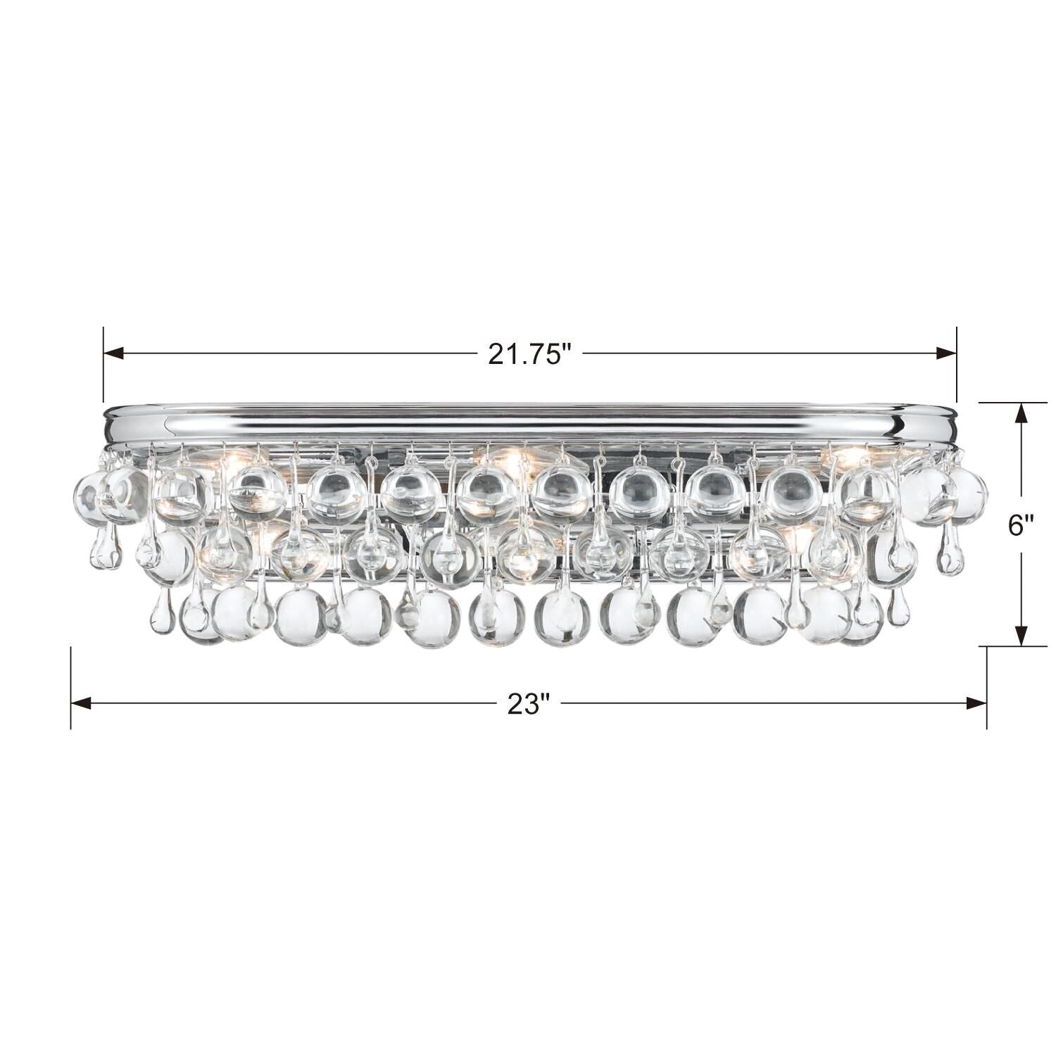 Calypso 23 Inch 6 - Light Bath Vanity Light - Lightings Menu