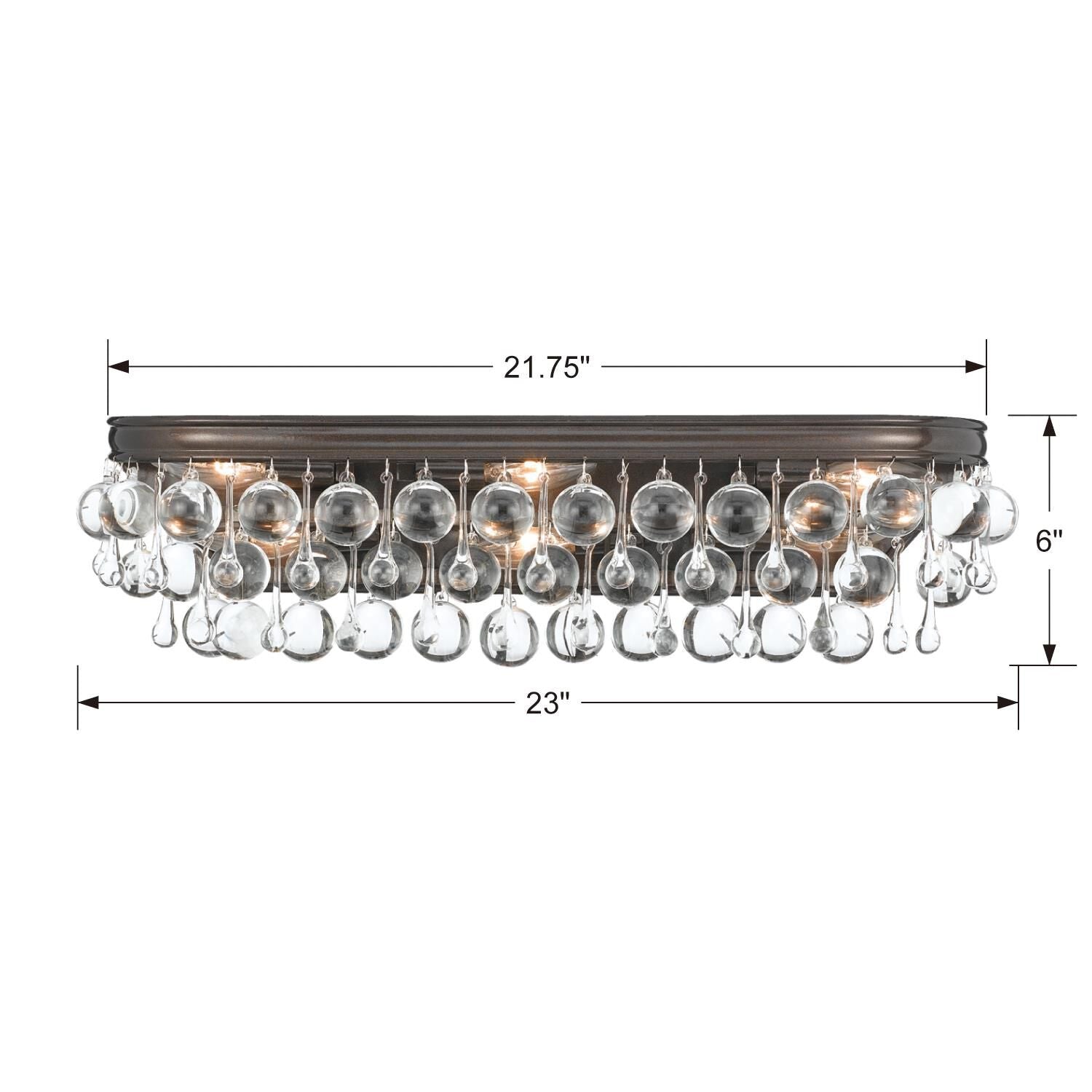 Calypso 23 Inch 6 - Light Bath Vanity Light - Lightings Menu