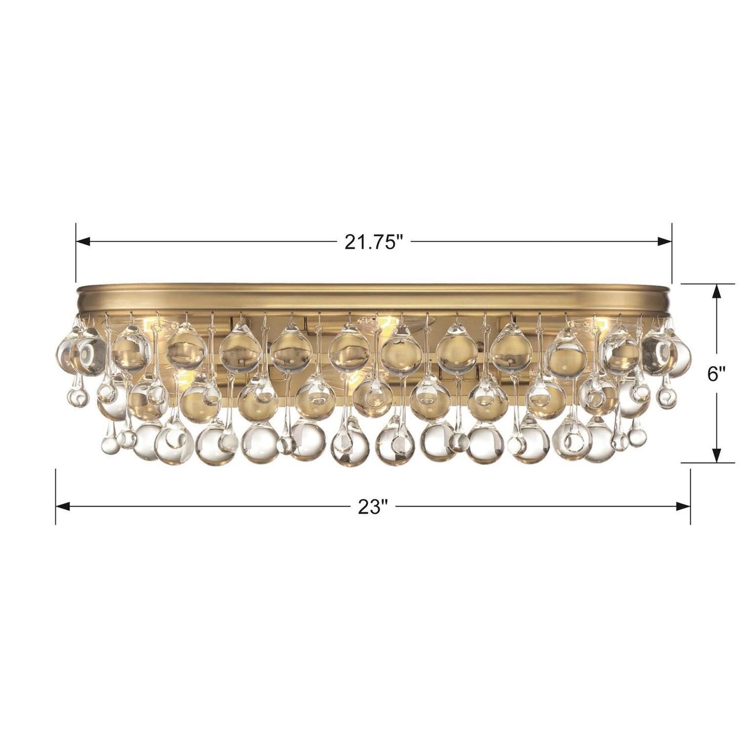 Calypso 23 Inch 6 - Light Bath Vanity Light - Lightings Menu