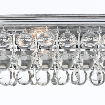 Calypso 33 - Inch 8 - Light Crystal Bath Vanity Light - Lightings Menu