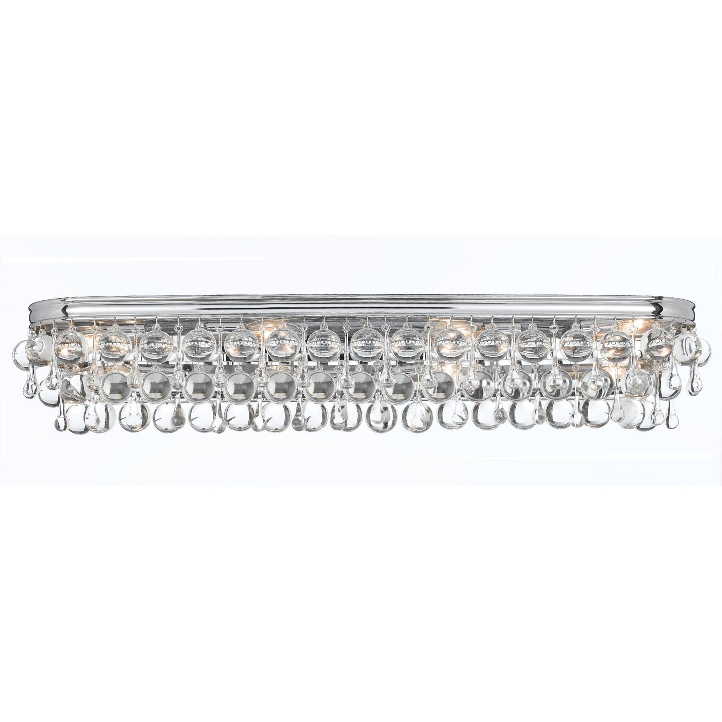 Calypso 33 - Inch 8 - Light Crystal Bath Vanity Light - Lightings Menu