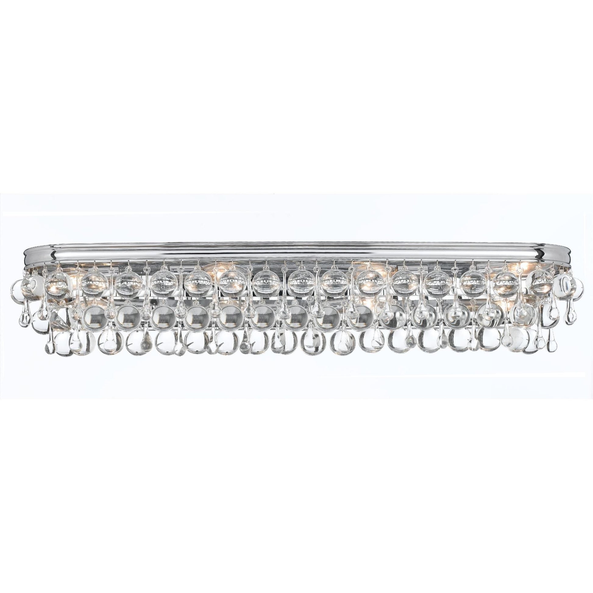 Calypso 33 - Inch 8 - Light Crystal Bath Vanity Light - Lightings Menu