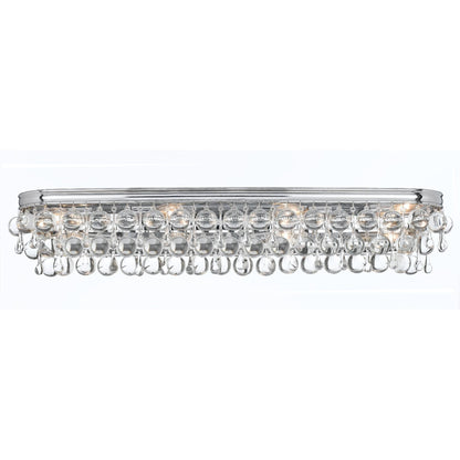Calypso 33 - Inch 8 - Light Crystal Bath Vanity Light - Lightings Menu