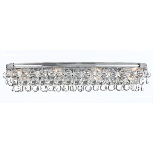 Calypso 33 - Inch 8 - Light Crystal Bath Vanity Light - Lightings Menu