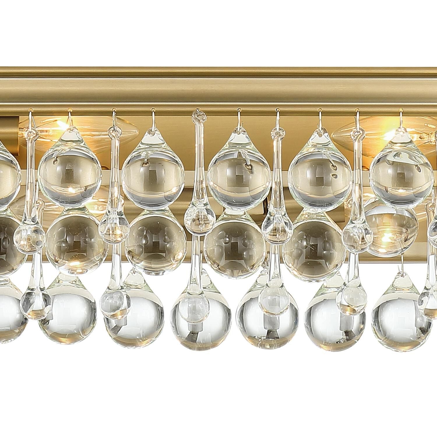 Calypso 33 - Inch 8 - Light Crystal Bath Vanity Light - Lightings Menu