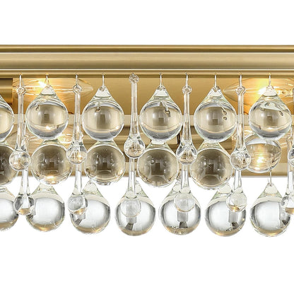 Calypso 33 - Inch 8 - Light Crystal Bath Vanity Light - Lightings Menu