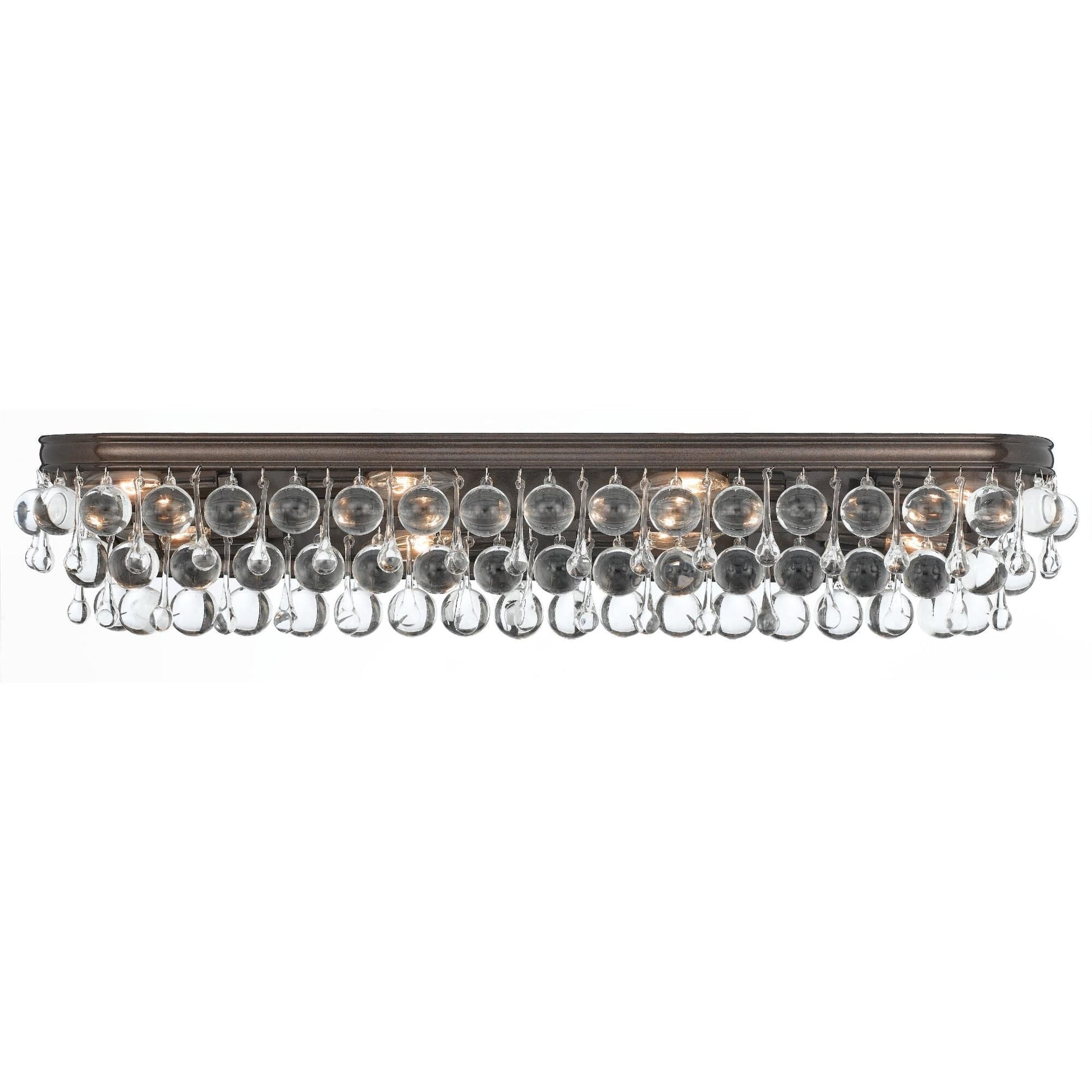 Calypso 33 - Inch 8 - Light Crystal Bath Vanity Light - Lightings Menu