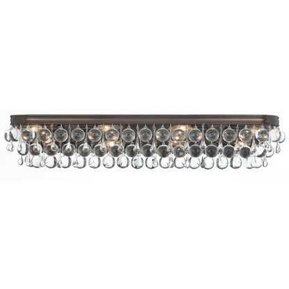 Calypso 33 - Inch 8 - Light Crystal Bath Vanity Light - Lightings Menu