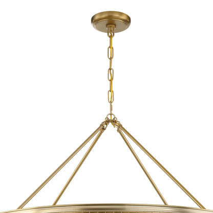 Calypso 8 - Light Chandelier with Clear Crystal Drops - Lightings Menu