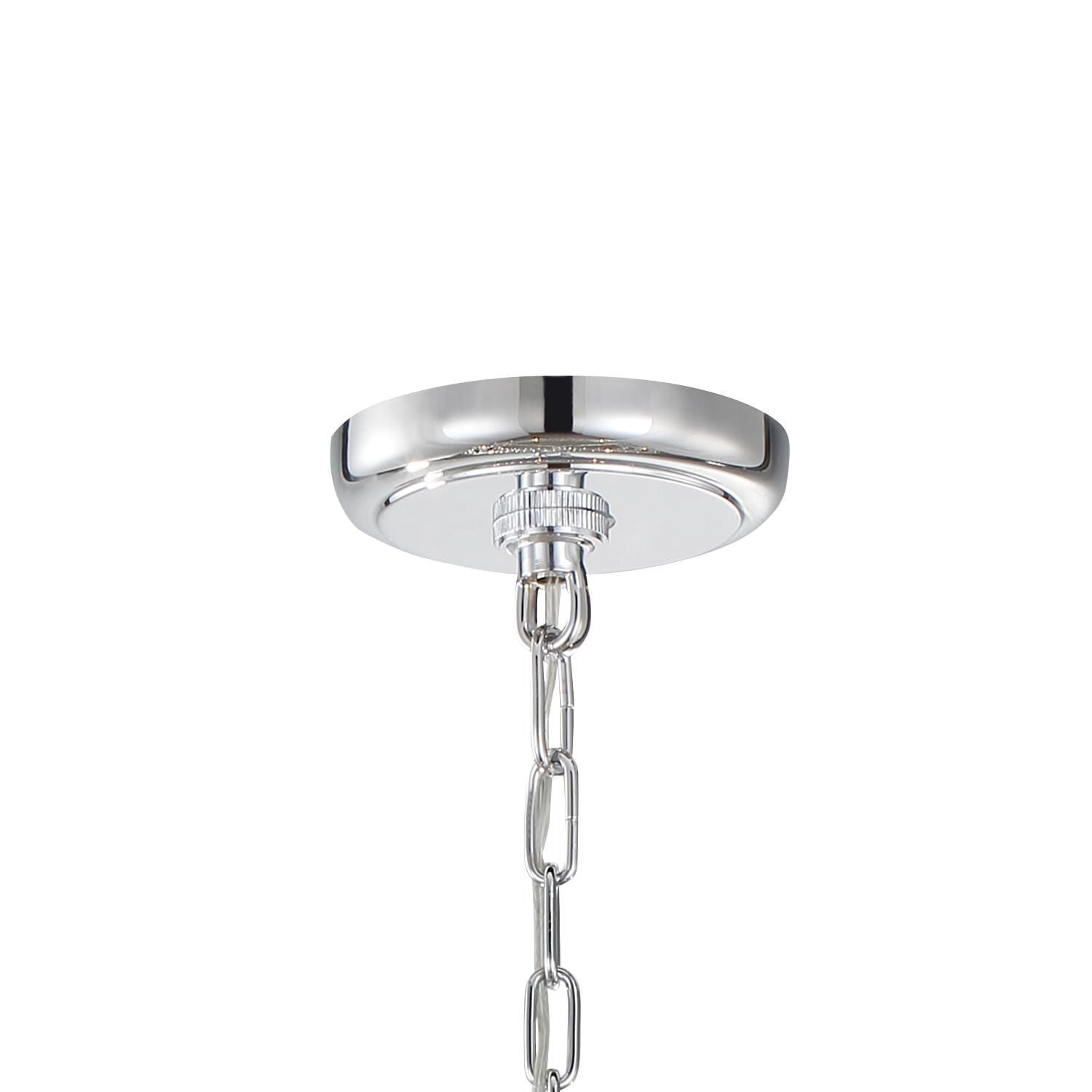 Calypso 8 - Light Chandelier with Clear Crystal Drops - Lightings Menu