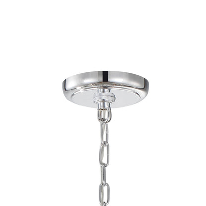 Calypso 8 - Light Chandelier with Clear Crystal Drops - Lightings Menu