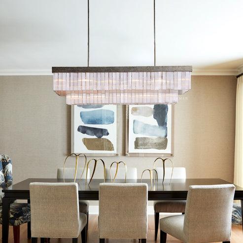 Camero Rectangular Chandelier - Lightings Menu