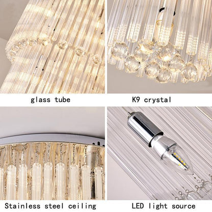 Camille Multiple Tier Crystal Chandelier - Lightings Menu
