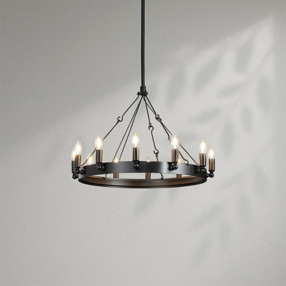 Camins Vintage Candelabra Round Chandelier - Lightings Menu