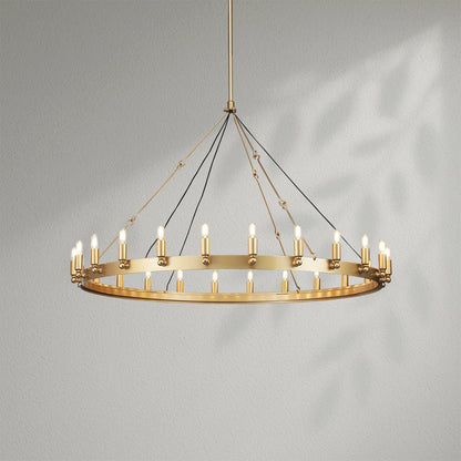 Camins Vintage Candelabra Round Chandelier - Lightings Menu