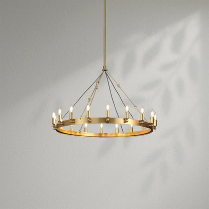 Camins Vintage Candelabra Round Chandelier - Lightings Menu