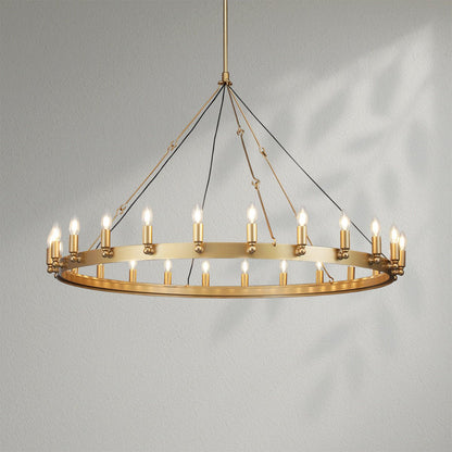 Camins Vintage Candelabra Round Chandelier - Lightings Menu