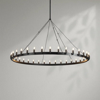 Camins Vintage Candelabra Round Chandelier - Lightings Menu