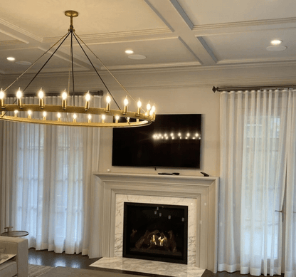 Camins Vintage Candelabra Round Chandelier - Lightings Menu