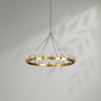 Camins Vintage Candelabra Round Chandelier - Lightings Menu