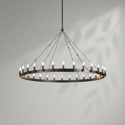 Camins Vintage Candelabra Round Chandelier - Lightings Menu