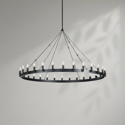 Camins Vintage Candelabra Round Chandelier - Lightings Menu
