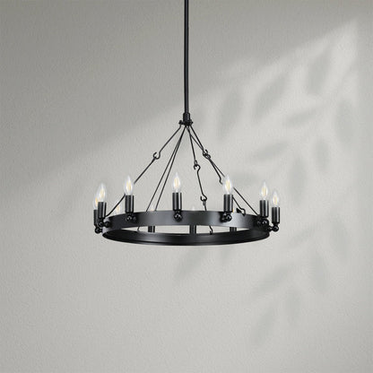 Camins Vintage Candelabra Round Chandelier - Lightings Menu