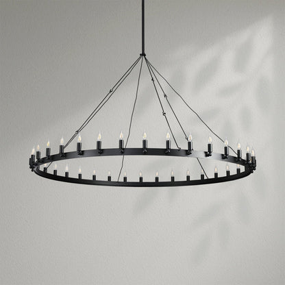 Camins Vintage Candelabra Round Chandelier - Lightings Menu