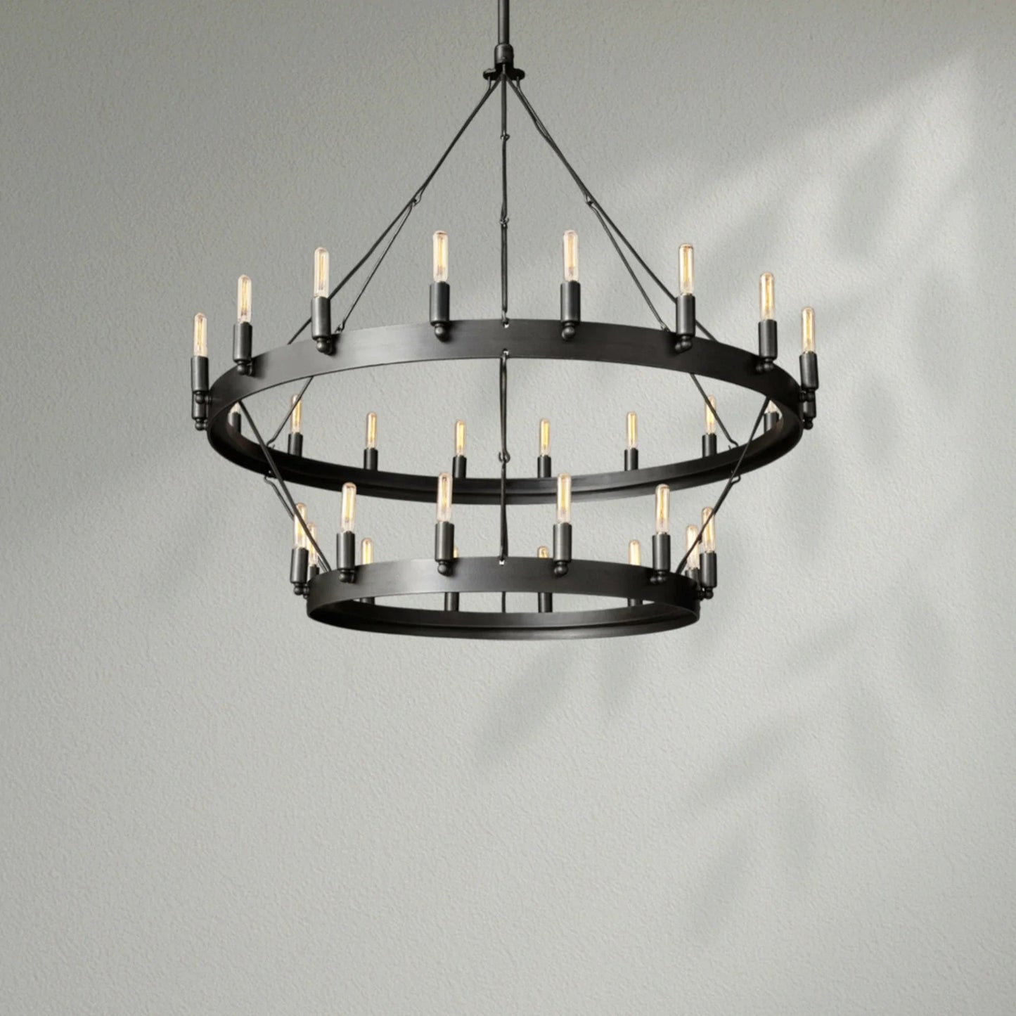 Camins Vintage Filament 2 - Tier Chandelier - Lightings Menu