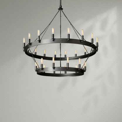 Camins Vintage Filament 2 - Tier Chandelier - Lightings Menu