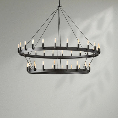 Camins Vintage Filament 2 - Tier Chandelier - Lightings Menu