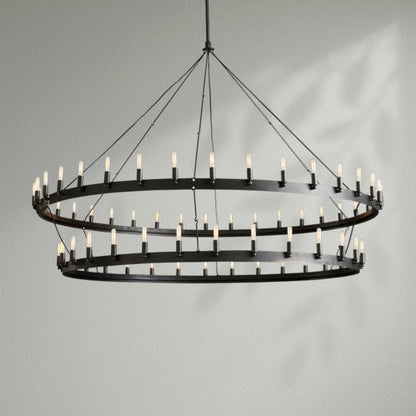 Camins Vintage Filament 2 - Tier Chandelier - Lightings Menu