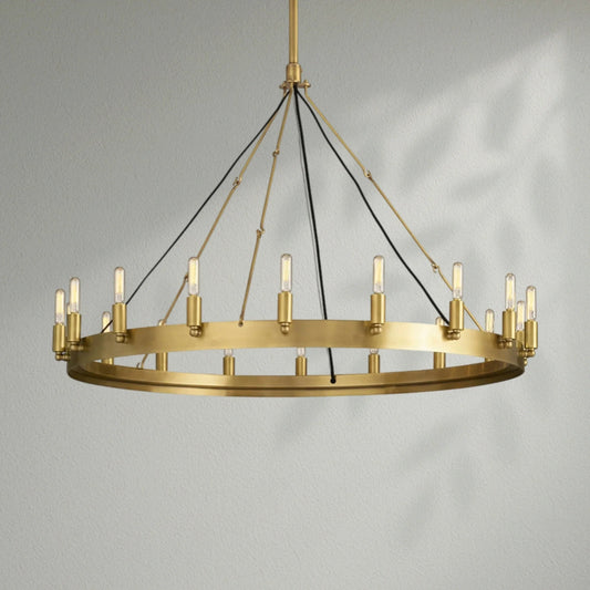 Camins Vintage Filament Round Chandelier - Lightings Menu