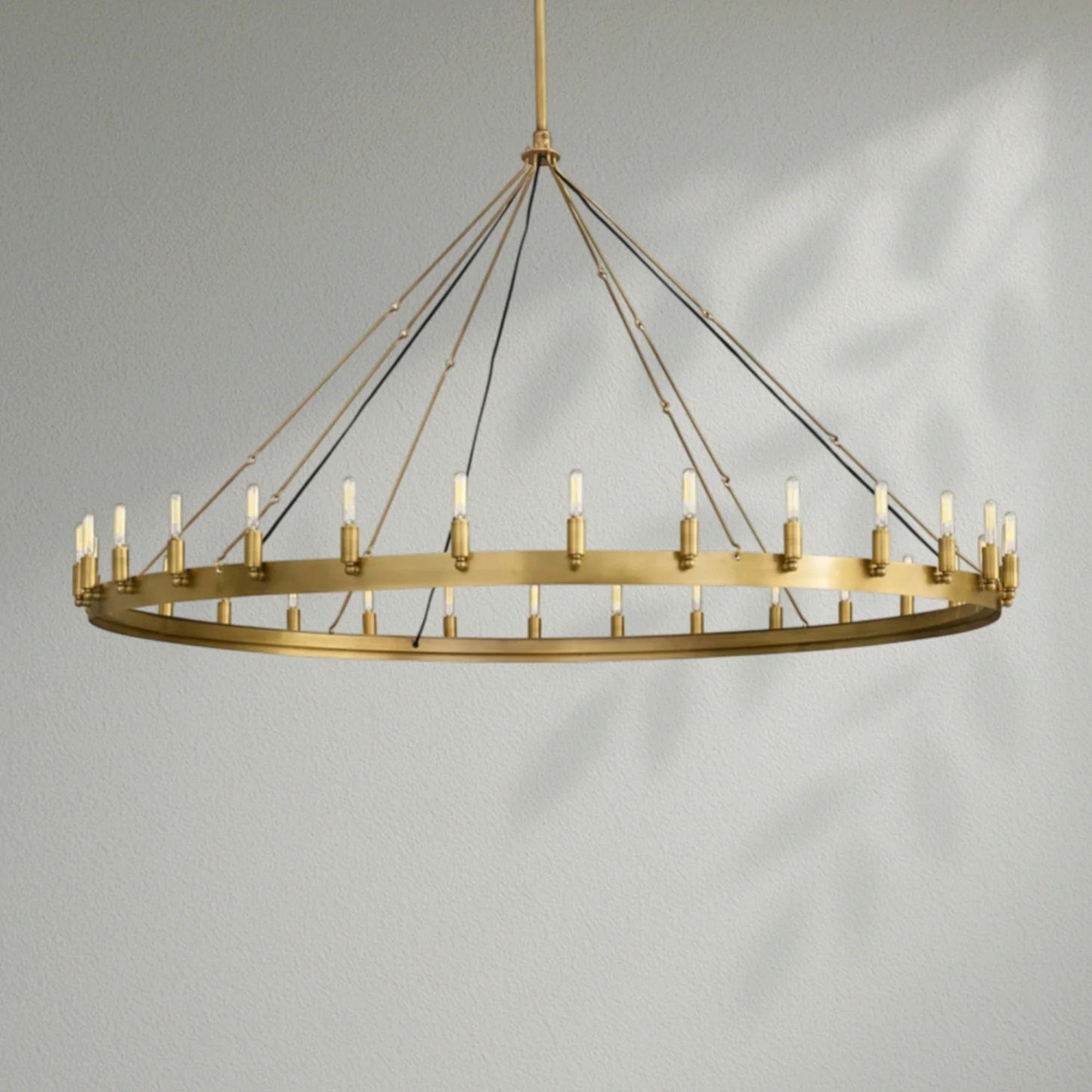 Camins Vintage Filament Round Chandelier - Lightings Menu