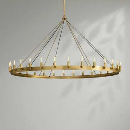 Camins Vintage Filament Round Chandelier - Lightings Menu