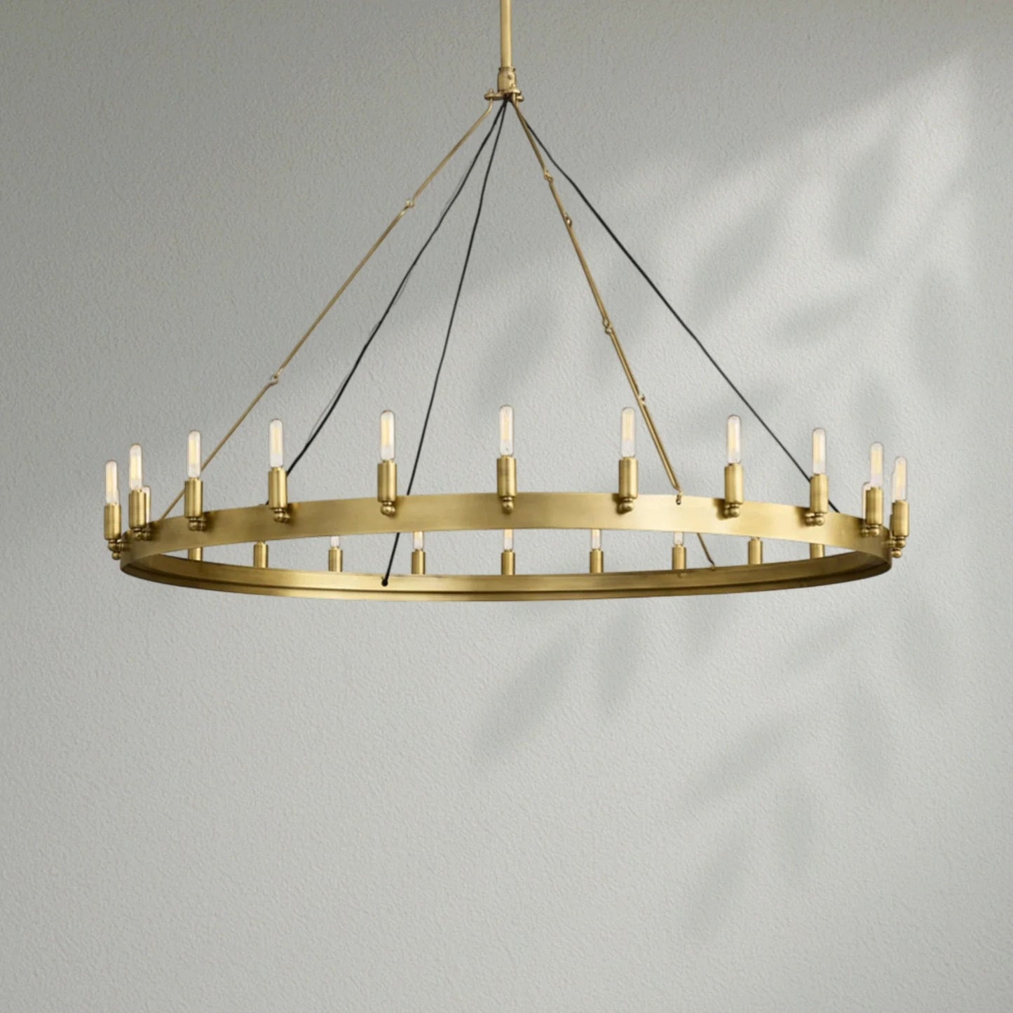 Camins Vintage Filament Round Chandelier - Lightings Menu