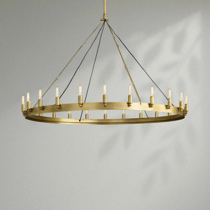 Camins Vintage Filament Round Chandelier - Lightings Menu