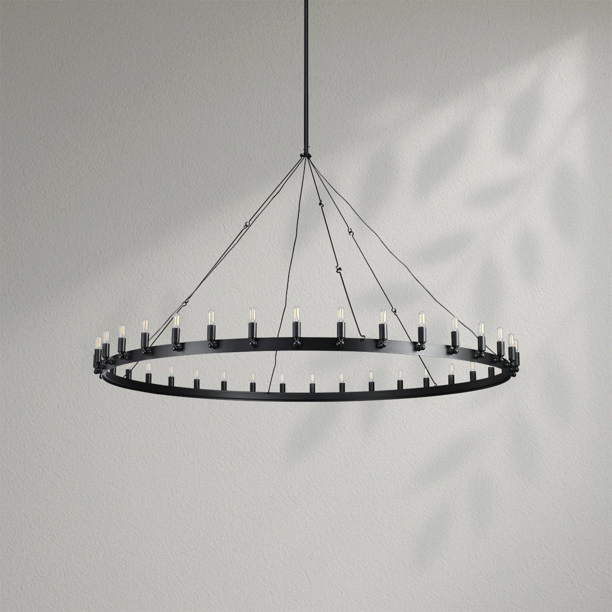 Camins Vintage Filament Round Chandelier - Lightings Menu