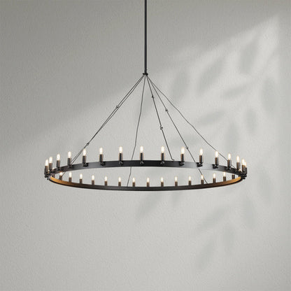 Camins Vintage Filament Round Chandelier - Lightings Menu