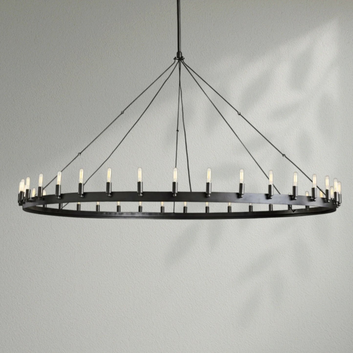 Camins Vintage Filament Round Chandelier - Lightings Menu