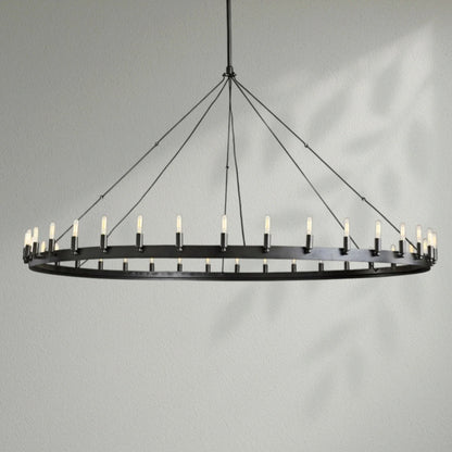 Camins Vintage Filament Round Chandelier - Lightings Menu