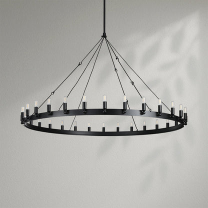 Camins Vintage Filament Round Chandelier - Lightings Menu